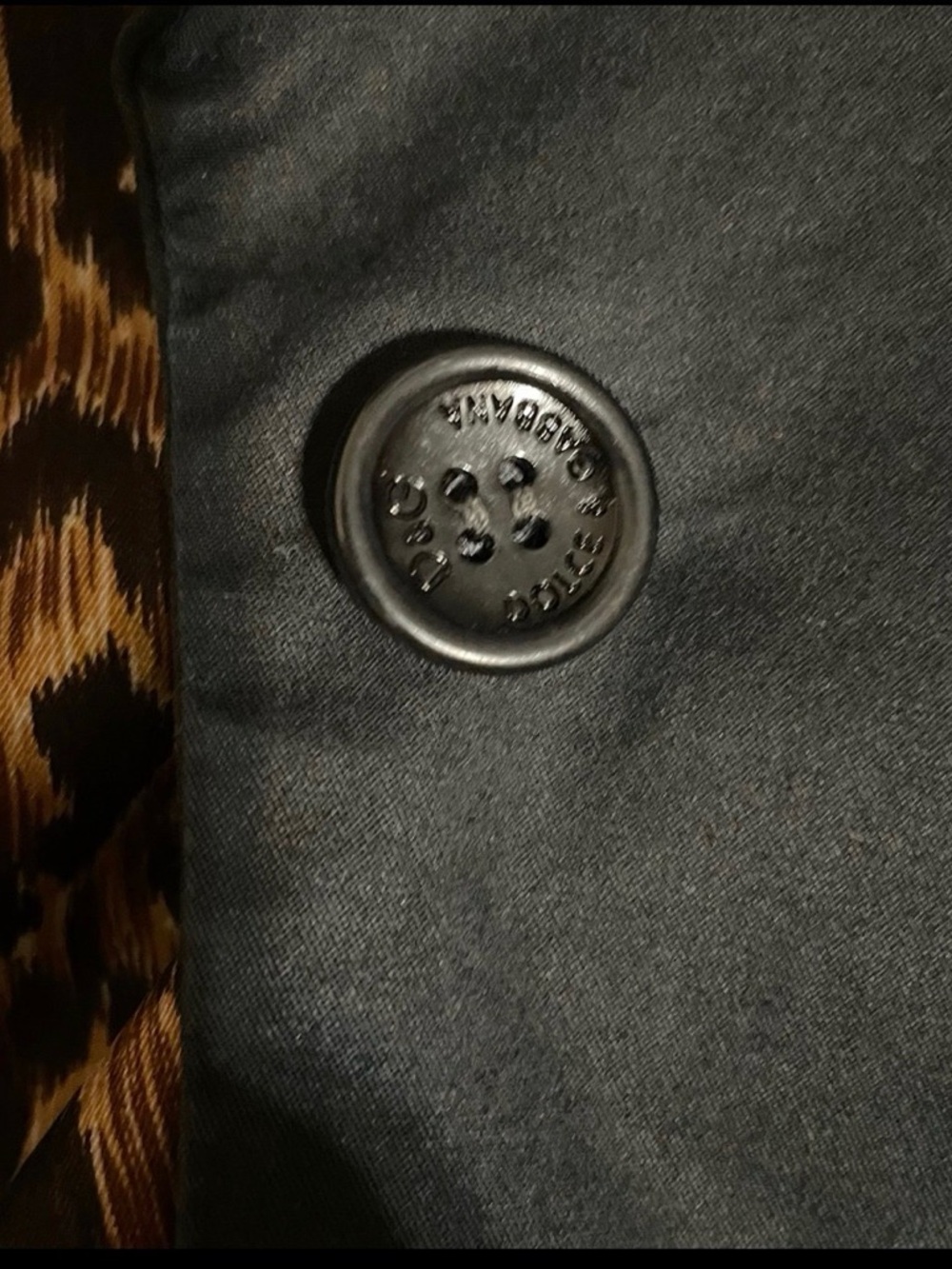 D&G Black Women's Blazer with Leopard-Print Lining - Picture 3 of 15